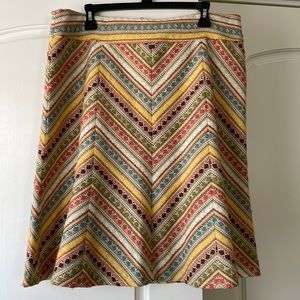 BNWT Nanette Lepore chevron tweed skirt, Size 12